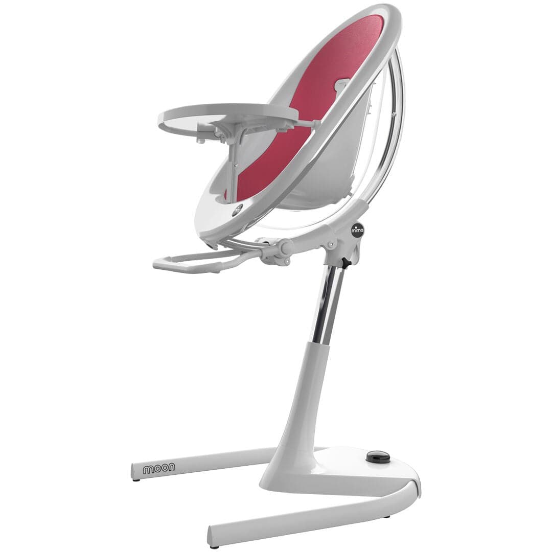 Mima Moon 2G High Chair - White/Fuschia - H103C-CL-FC-R