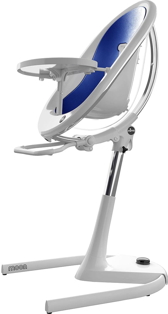 Mima Moon 2G High Chair - White / Royal Blue