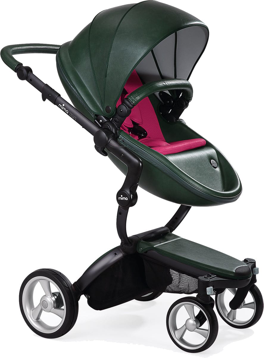 Mima Xari Complete Stroller, Black - British Green / Magenta - A112-02-BBGM