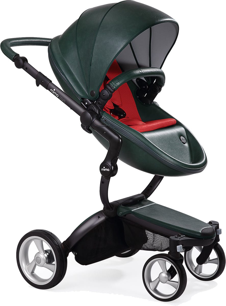 Mima Xari Complete Stroller, Black - British Green / Ruby Red - A112-02-BBGR