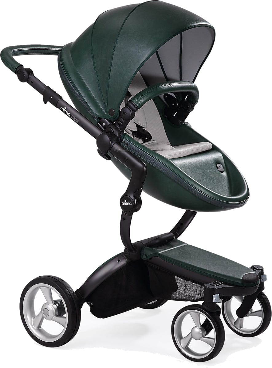 Mima Xari Complete Stroller, Black - British Green / Stone White - A112-02-BBGSW