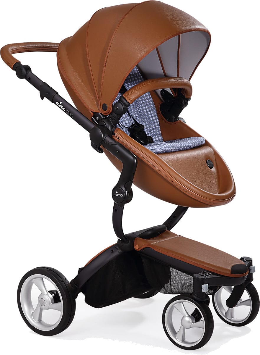 Mima Xari Complete Stroller, Black - Camel / Retro Blue