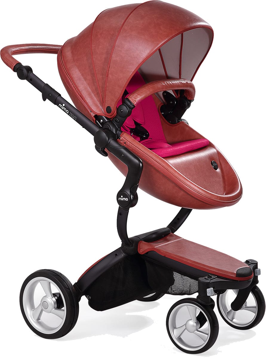 Mima Xari Complete Stroller, Black - Sicilian Red / Magenta - A112-02-BSRM