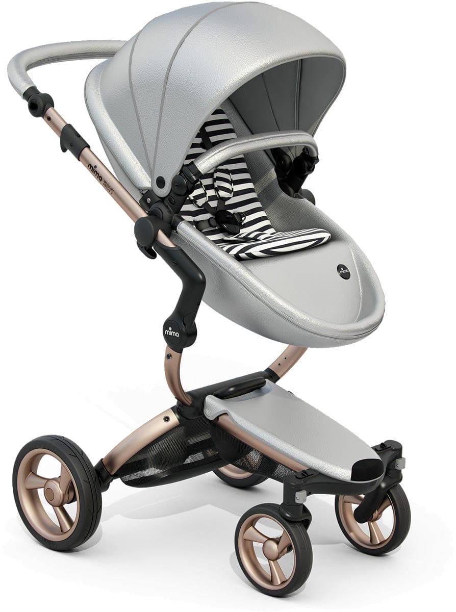 Mima G4 Xari Complete Stroller Bundle - Rose Gold - Argento / Black & White (Albee Exclusive) - A112-03-RGABW