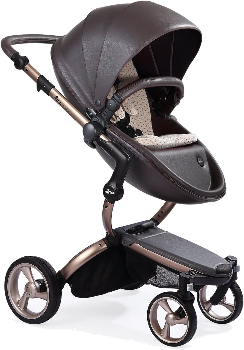 Mima 2019 Xari Complete Stroller, Rose Gold - Chocolate Brown / Sandy Beige - A112-03-RGCBSB