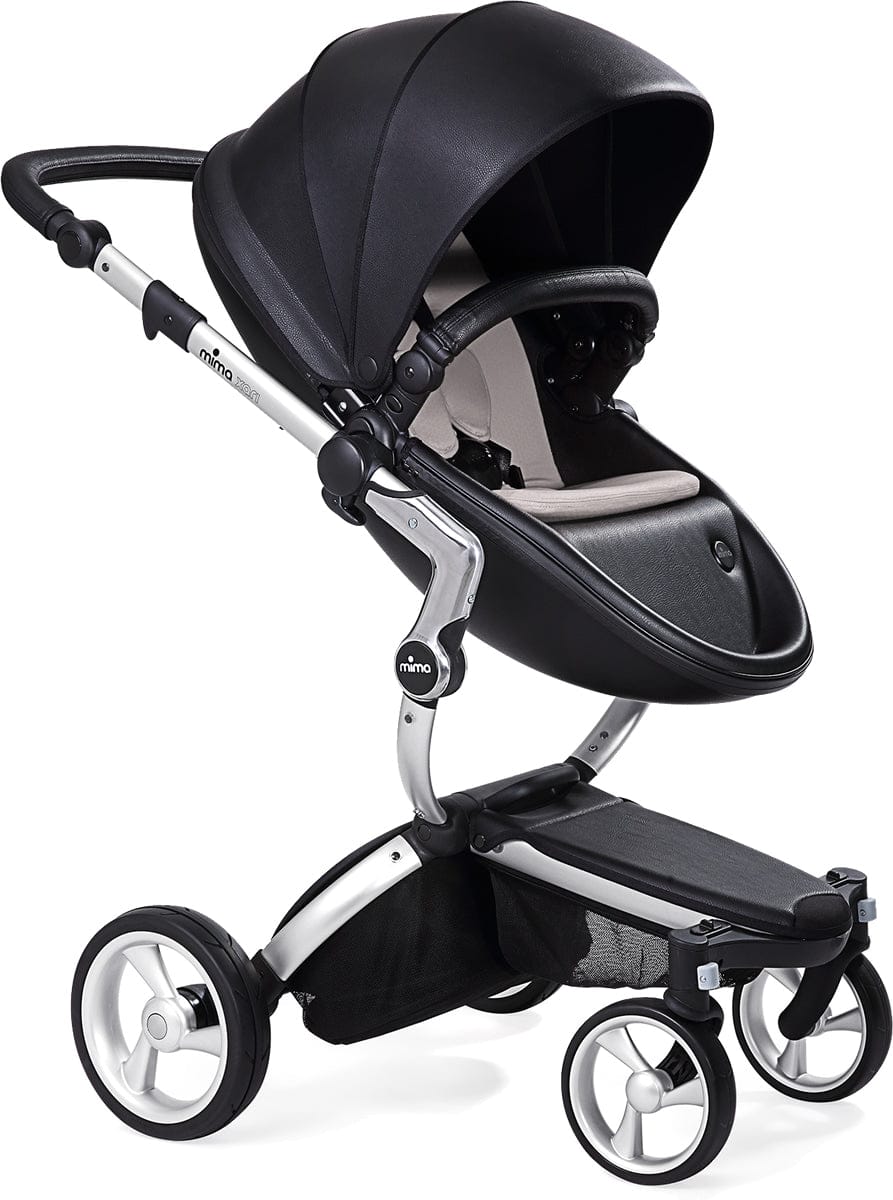 Mima Xari Complete Stroller, Silver - Black / Stone White - A115-01110SW