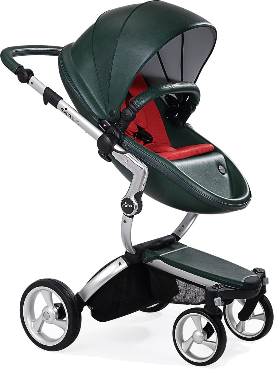 Mima Xari Complete Stroller, Silver - British Green / Ruby Red - A112-01-SBGR