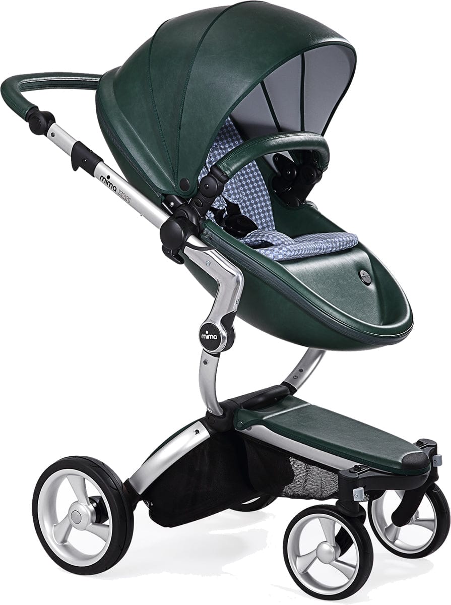 Mima Xari Complete Stroller, Silver - British Green / Retro Blue - A112-01-SBGRB