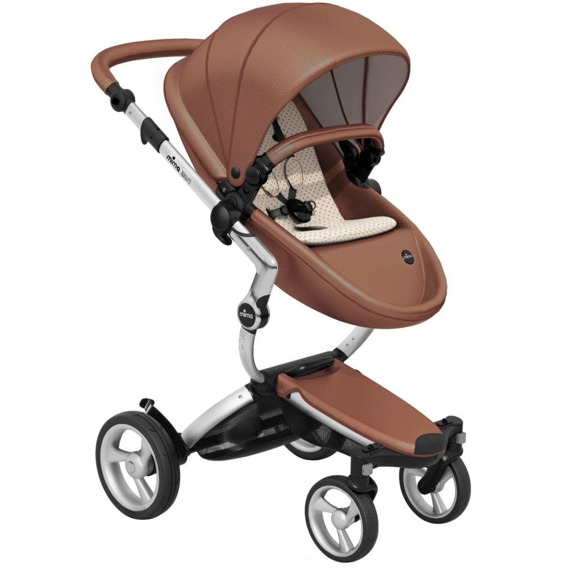 Mima Xari Complete Stroller, Silver - Camel / Sandy Beige - A112-01-SCSB