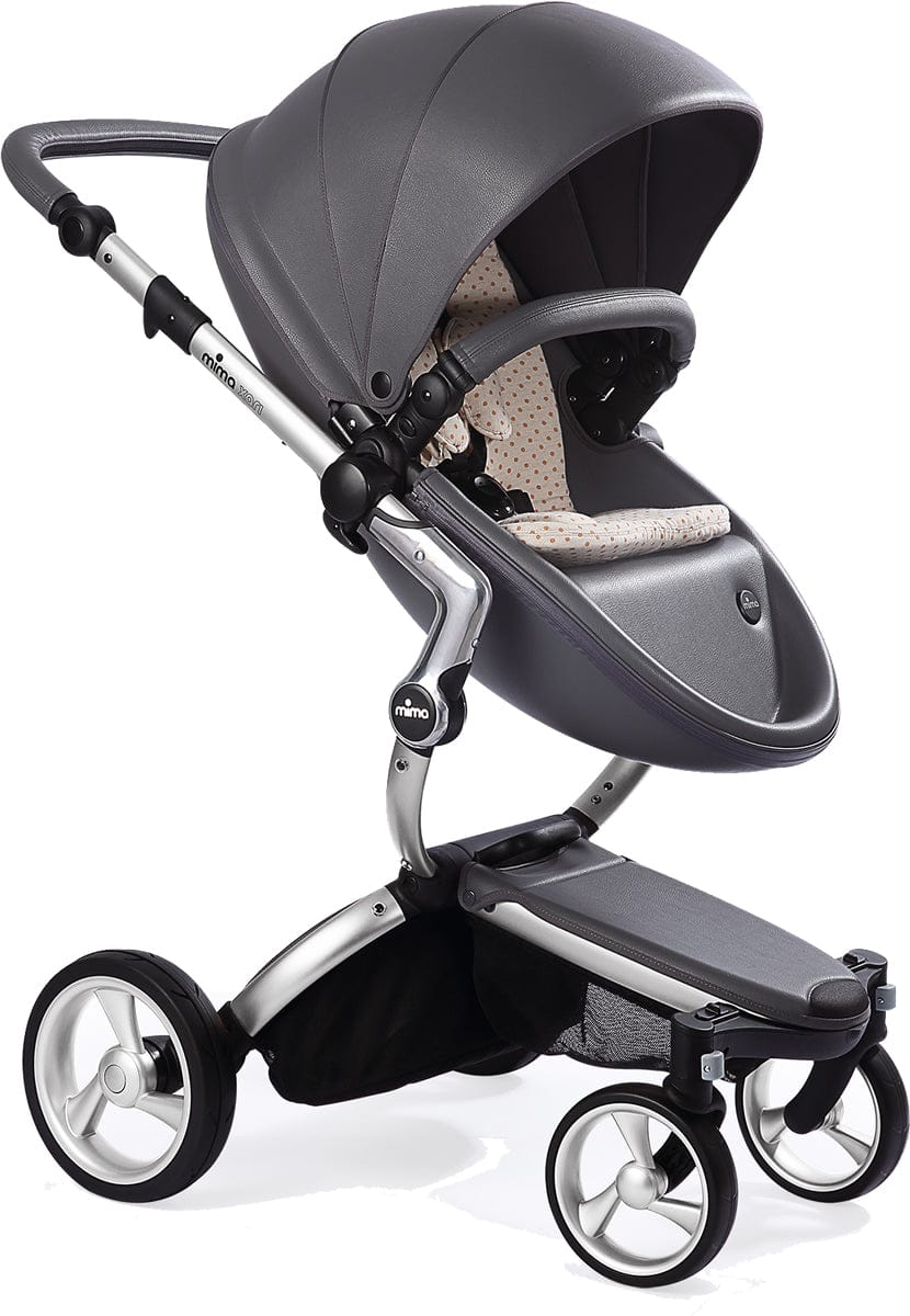 Mima Xari Complete Stroller, Silver - Cool Grey / Sandy Beige - A112-01-SCGSB