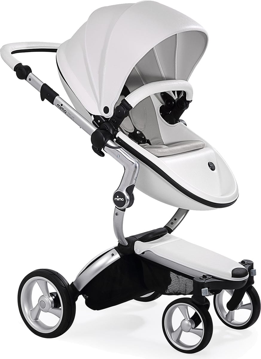 Mima Xari Complete Stroller, Silver - Snow White / Stone White - A112-01-SSWSW