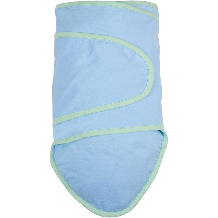 Miracle Blanket Swaddle - Blue with Green Trim - 6.89077E+11