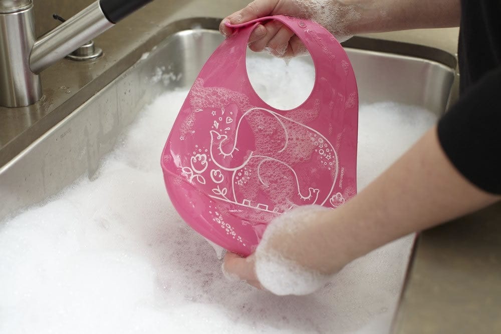 Modern-Twist Bucket Bib - Elephant Hugs Pink - BB07