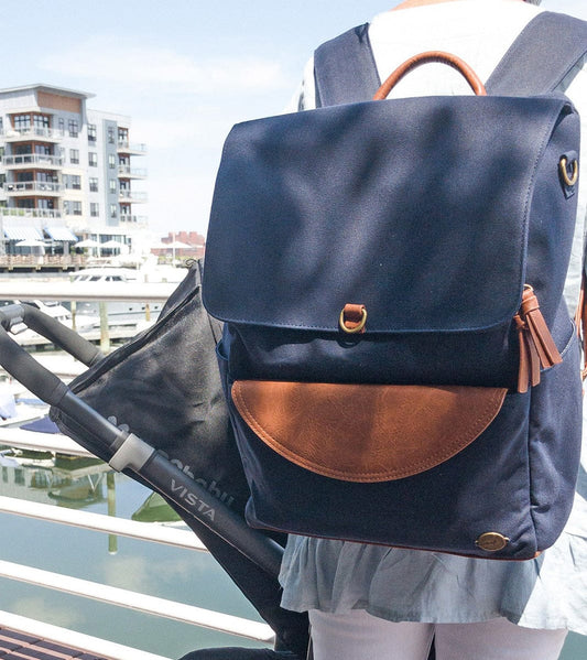 Momkindness Duo Backpack - Navy - BP303BL