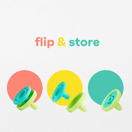 morepeas Flip & Store Pacifier - Grape - 860008562371
