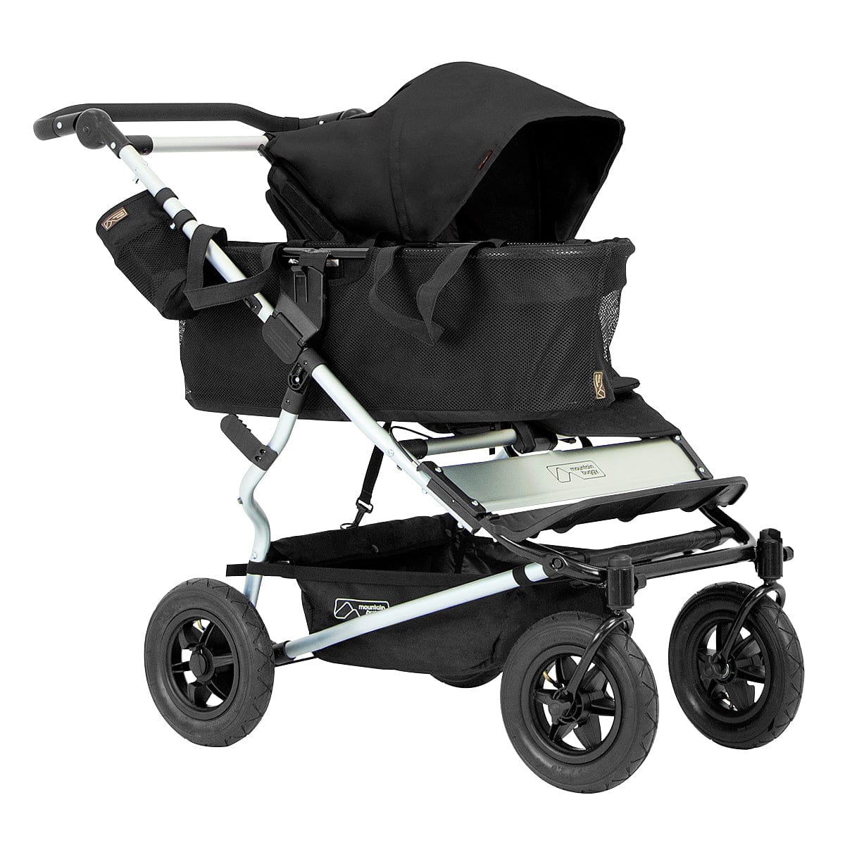 Mountain Buggy Duet Double Stroller - Black - DUET-V2-5-5