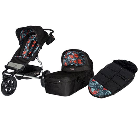 Mountain Buggy Urban Jungle Single Stroller + Carry Cot + Footmuff in Limited Edition Dusk