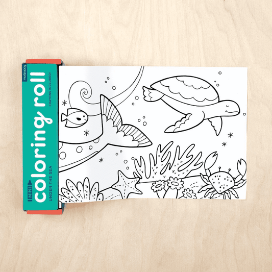 Mudpuppy Mini Coloring Roll - Under The Sea