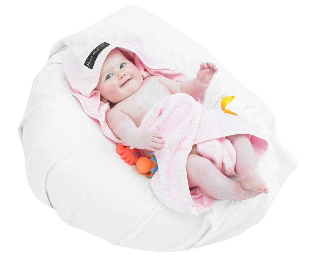 Mum 2 Mum Hooded Towel - Baby Pink - M2HT-14602