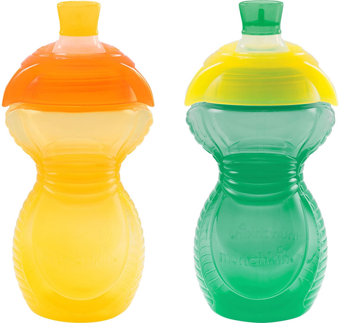 Munchkin Click Lock Bite Proof 9oz Sippy Cups, 2 Pack - Neutral