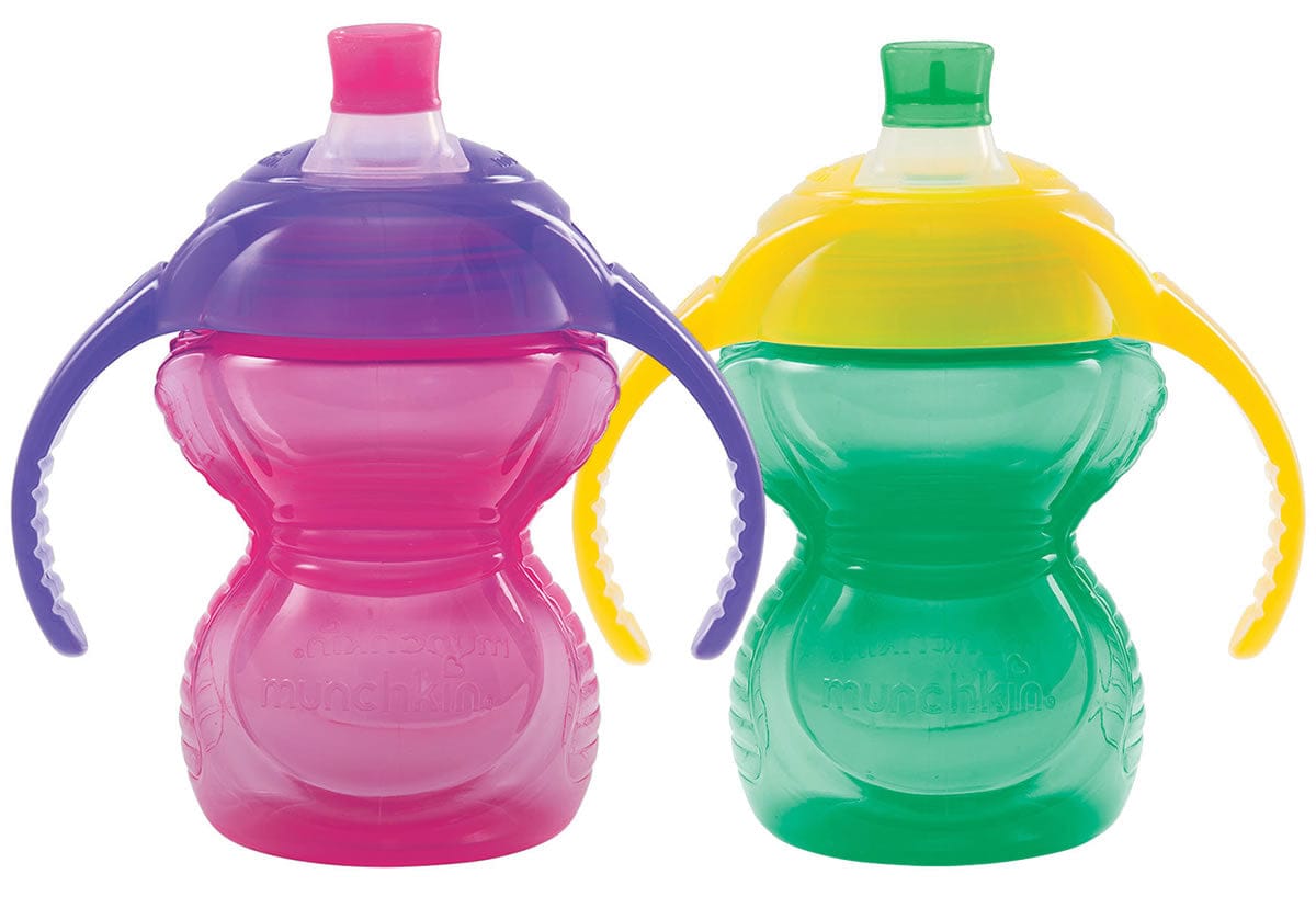 Munchkin Click Lock Bite-Proof Trainer Cup - Pink/Green - 44169-GIRL