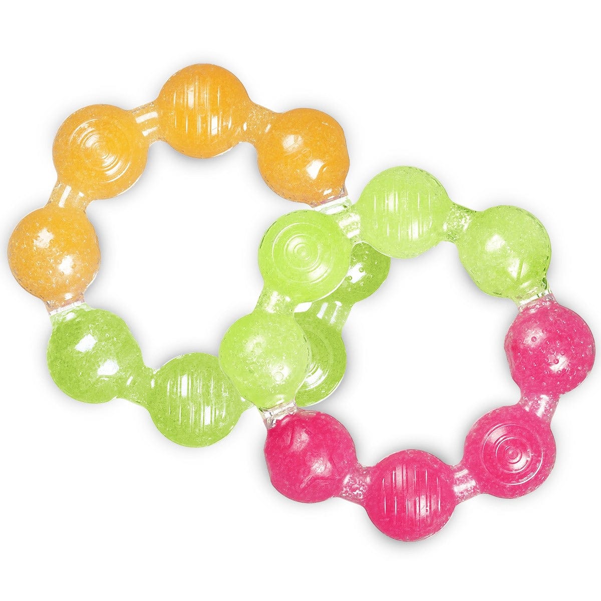 Munchkin Fun Ice Ring Teether - 2pk - Pink/Green - 43486-GIRL