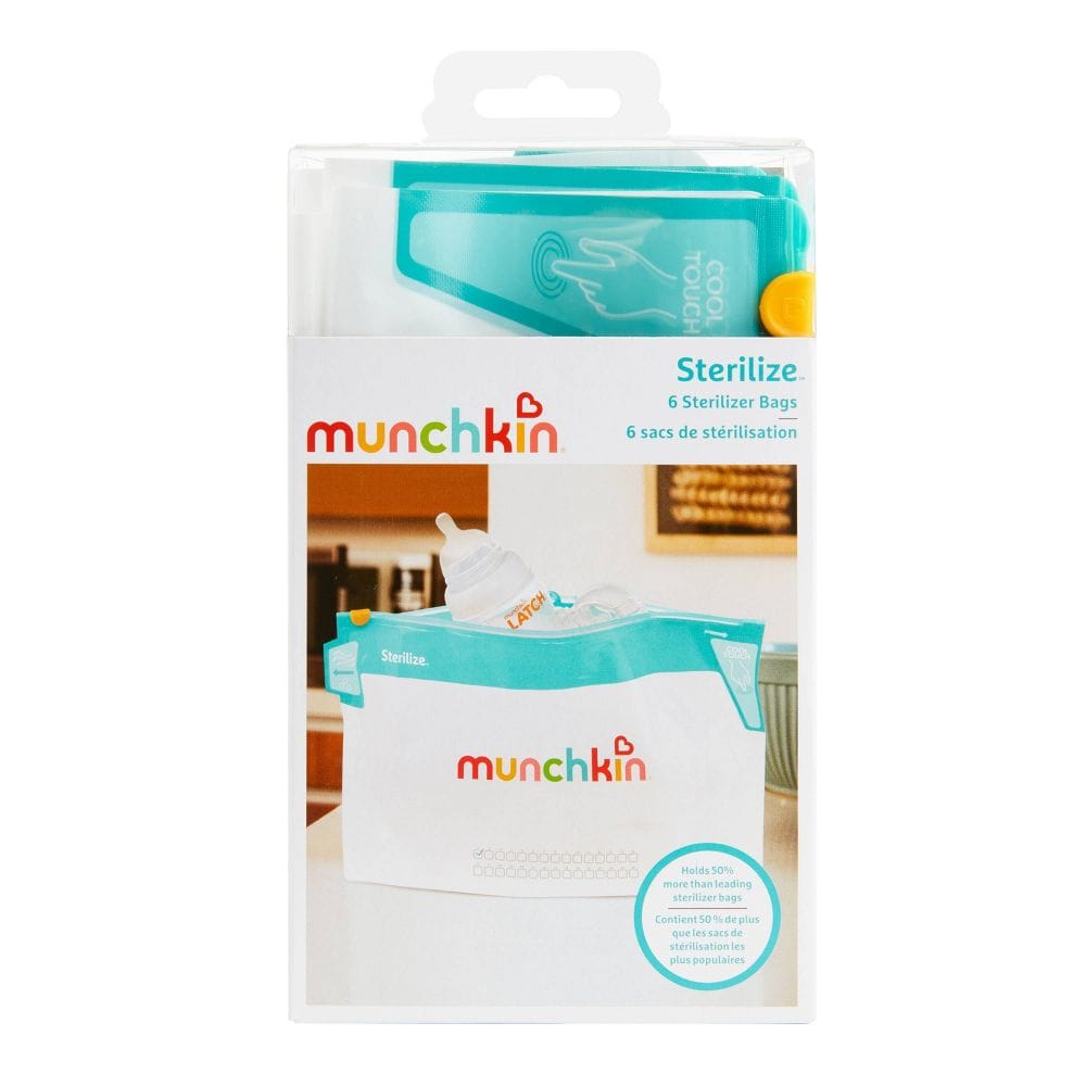 Munchkin Jumbo Bottle Sterilizer Bag, 6 Pack - 17571