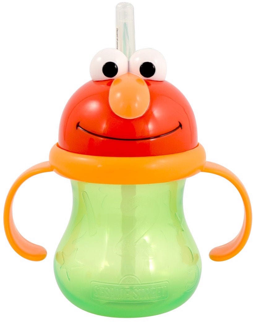 Munchkin Sesame Street Elmo Straw Cup, 8 oz - Red/Green - 28025-GREEN