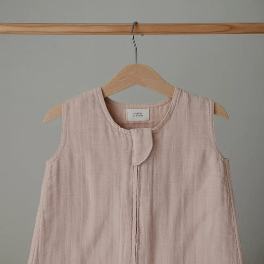 Mushie Organic Cotton Sleep Bag - Blush - MMSS-1001