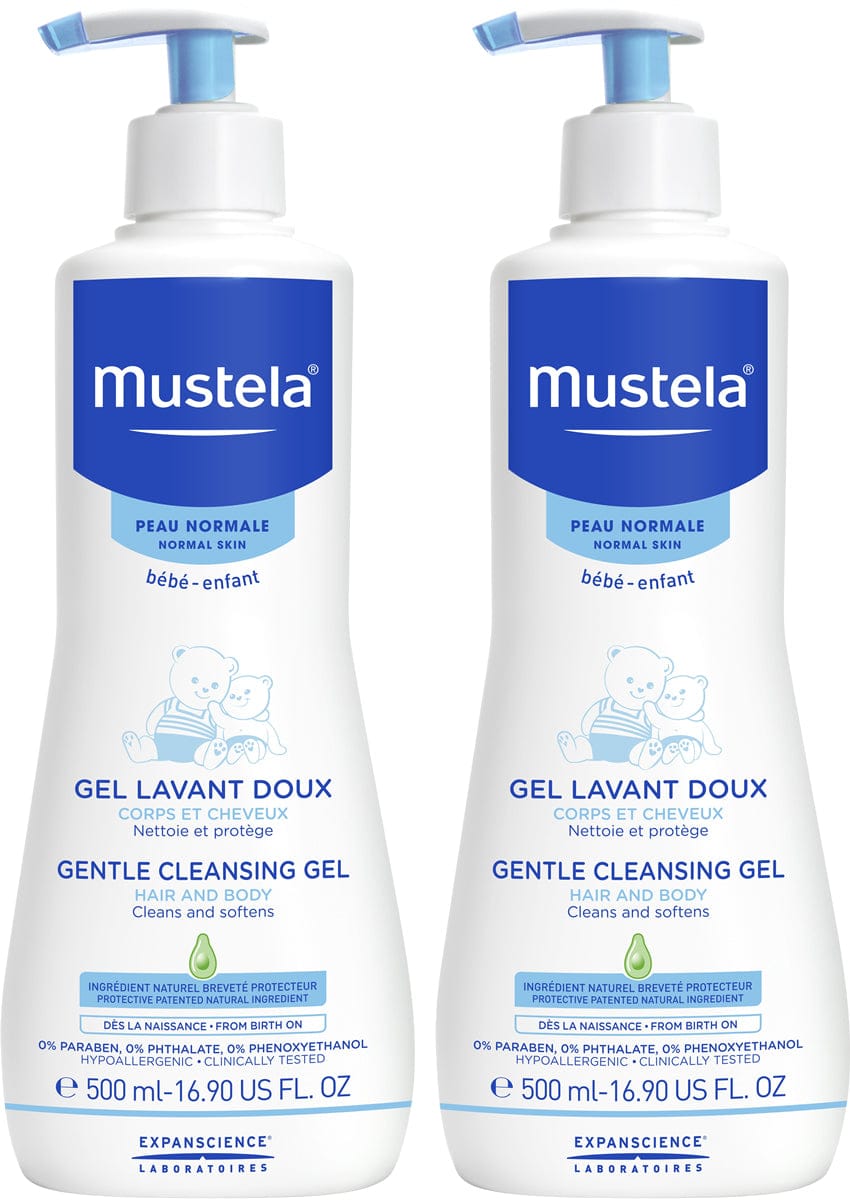 Mustela Gentle Cleansing Hair & Body Gel, 16.9 oz - 2-Pack - 1074-2PK