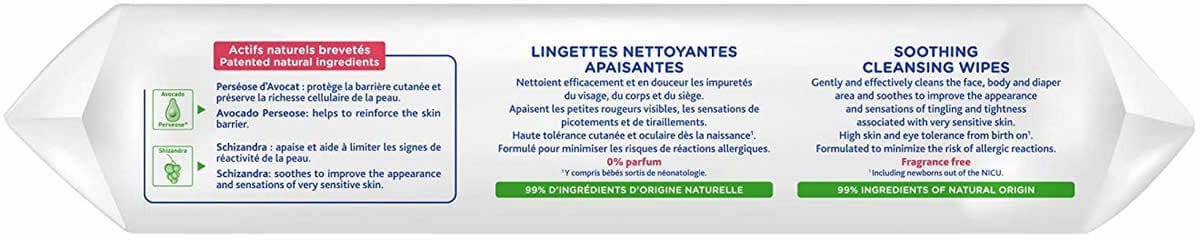 Mustela Soothing Cleansing Wipes, 70 Count - 2 Pack