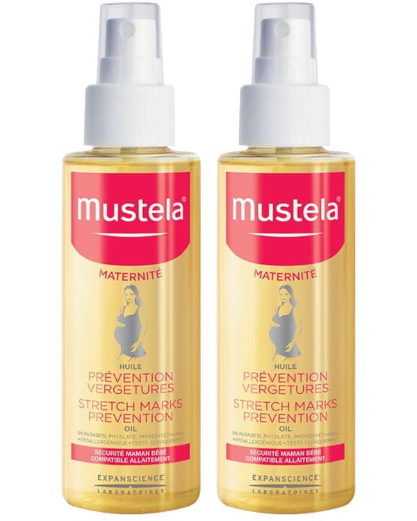 Mustela Stretch Marks Prevention Oil, 3.54 Fl Oz (2-Pack) - 9116-2PK