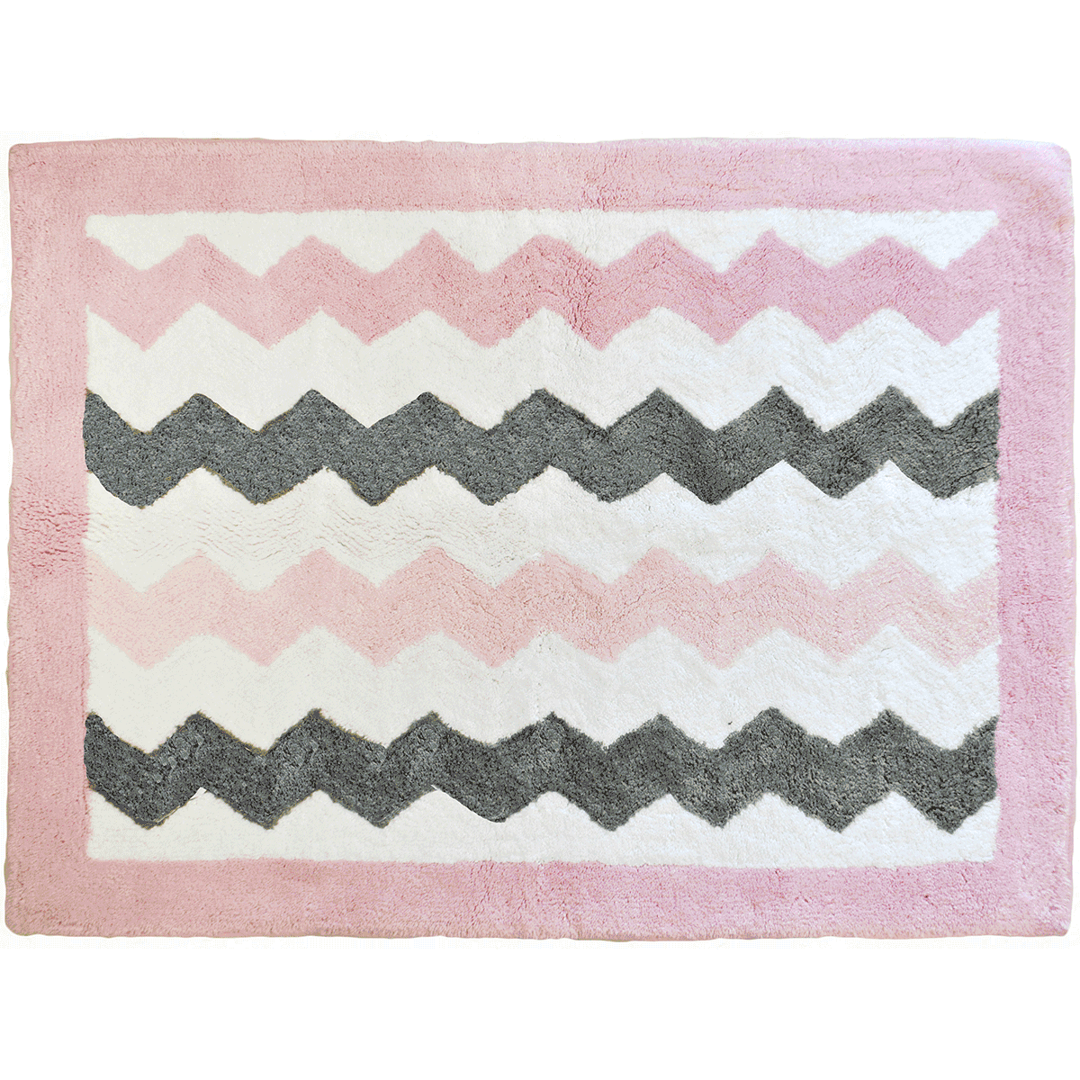 My Baby Sam Chevron Baby Pink Rug
