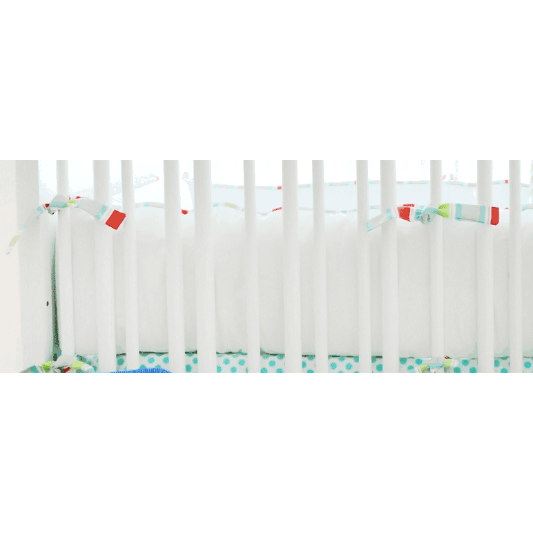 New Arrivals Jellybean Parade Crib Bumper
