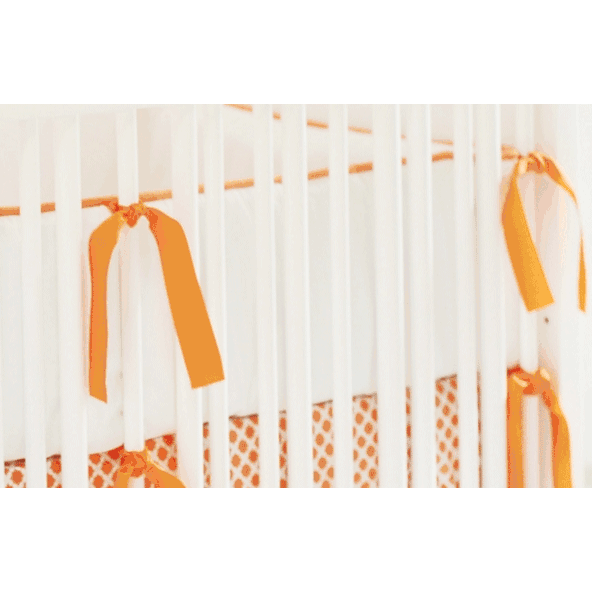 New Arrivals Orange Crush Crib Bumper