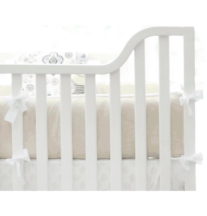 New Arrivals Penelope in Wheat Crib Bumper - NA-PENWH-BUM