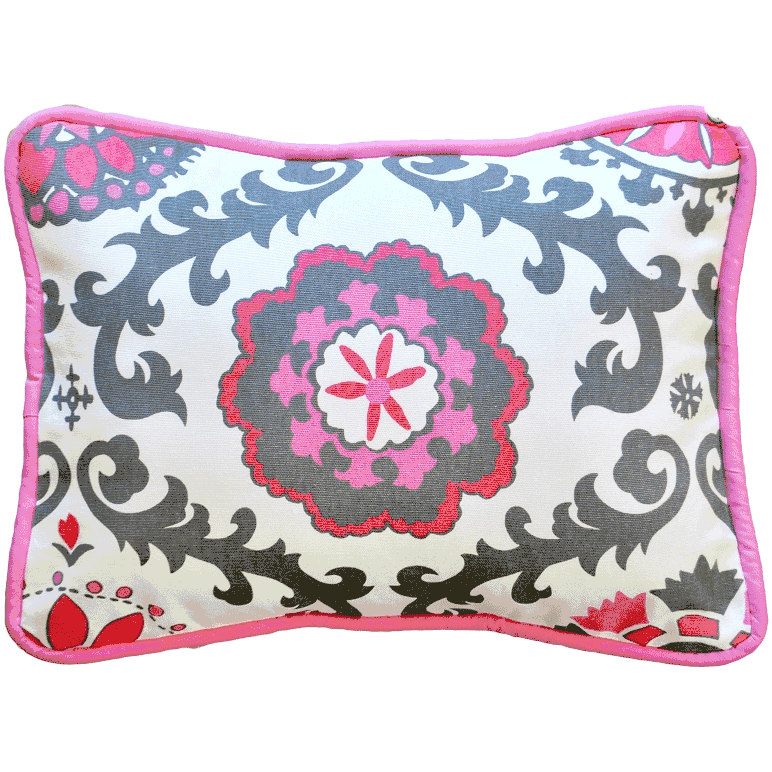 New Arrivals Ragamuffin Pink Throw Pillow - 16 x 16 - NA-RAGPK-TP