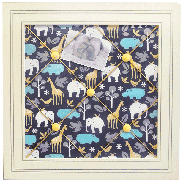 New Arrivals Urban Zoo in Grey Memo Board - NA-ZOOGR-MB