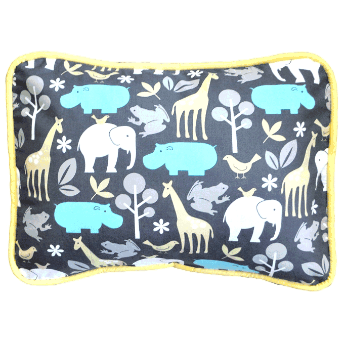 New Arrivals Urban Zoo in Grey Throw Pillow - 16 x 16 - NA-ZOOGR-TP