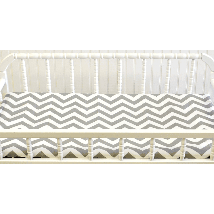 New Arrivals Zig Zag Grey Changing Pad Cover - NA-ZZGREY-PAD