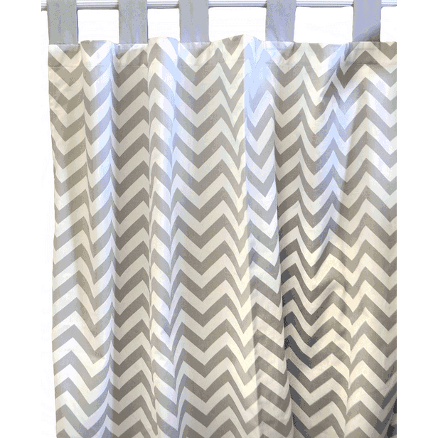 New Arrivals Zig Zag Grey Window Panels