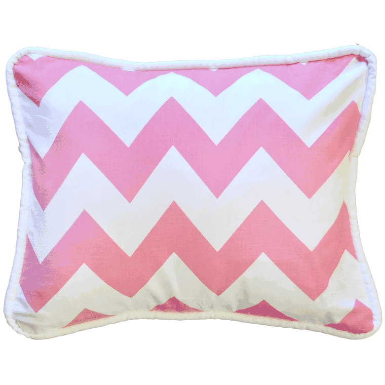 New Arrivals Zig Zag Hot Pink Throw Pillow - 16 x 16 - NA-ZZHTPK-TP