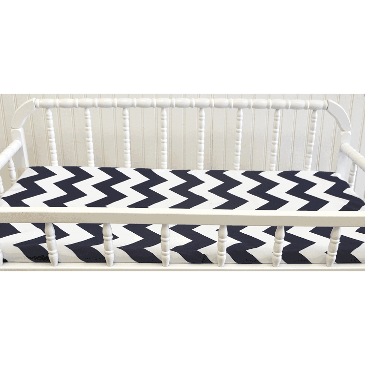 New Arrivals Zig Zag Navy Changing Pad Cover - NA-ZZNAVY-PAD