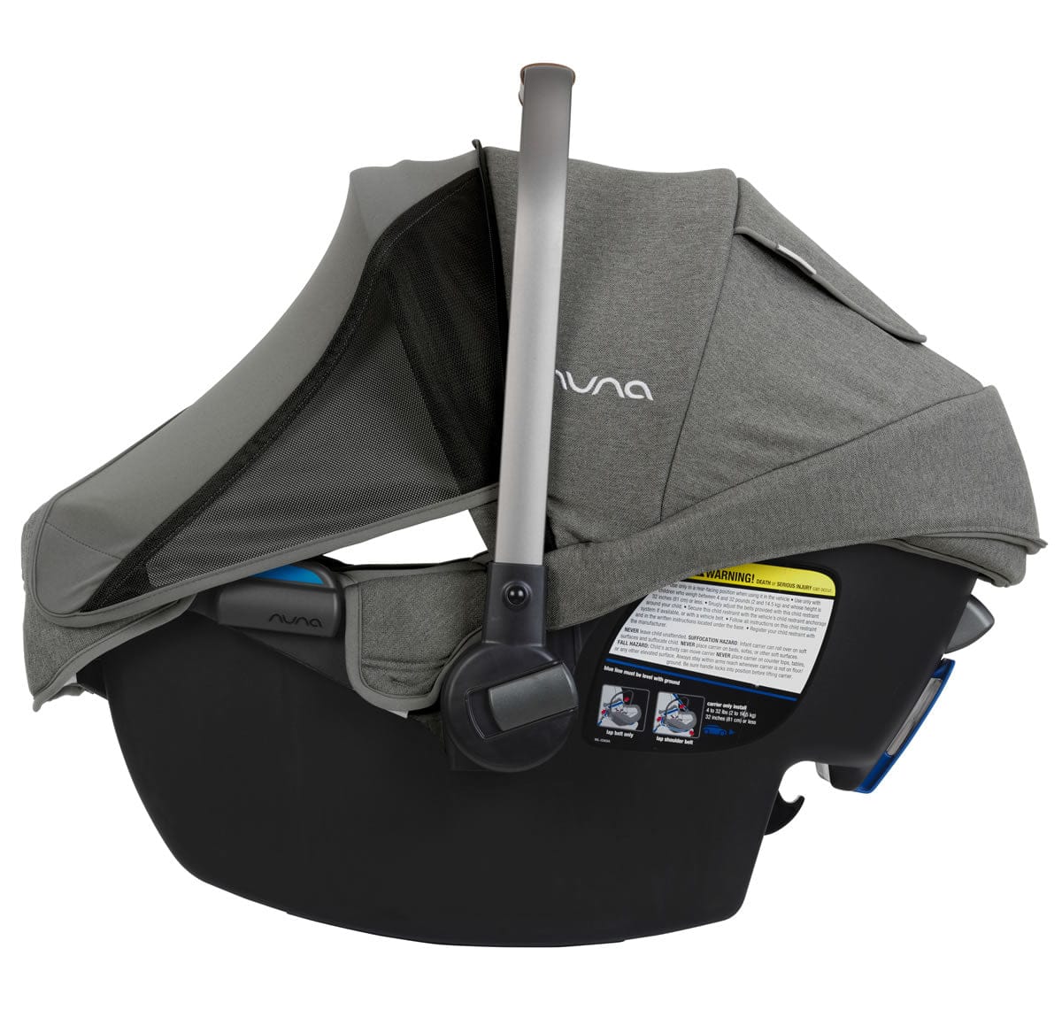 Nuna Pipa Lightweight Infant Car Seat with Load Leg - Granite - CF03501GRN