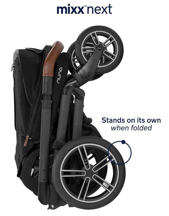 Nuna MIXX Next + PIPA Lite Travel System Bundle - Timber/Caviar - ST13421TIM-CF08500CVR