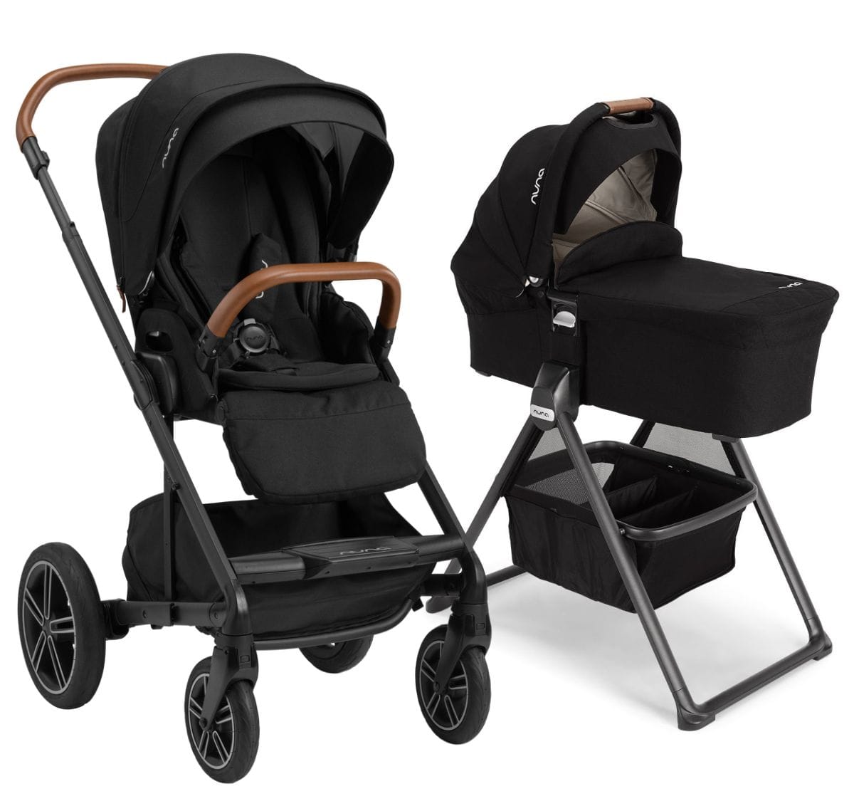 Nuna MIXX Next Stroller + Bassinet with Stand Bundle