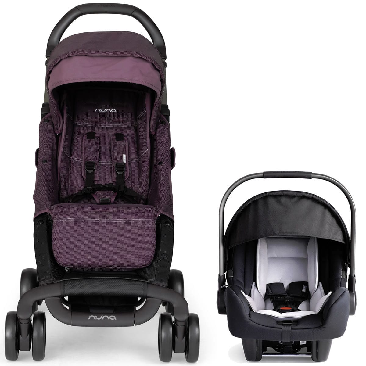 Nuna Pepp Dream Drape & Pipa Travel System - Blackberry/Night - Z2TS-18-019