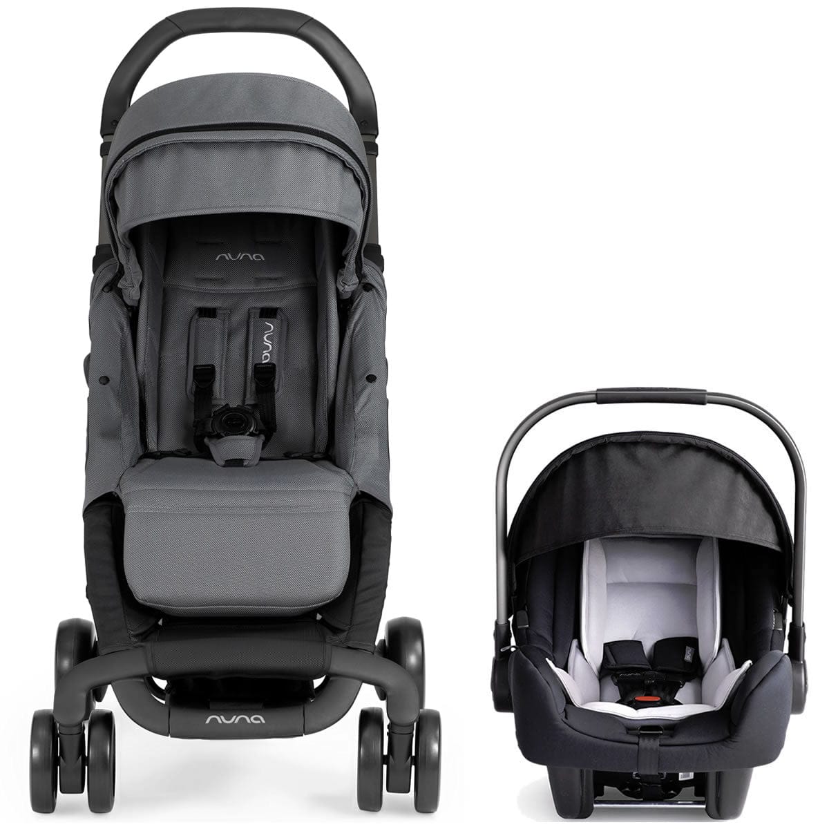 Nuna Pepp Dream Drape & Pipa Travel System - Graphite/Night - Z2TS18024-001