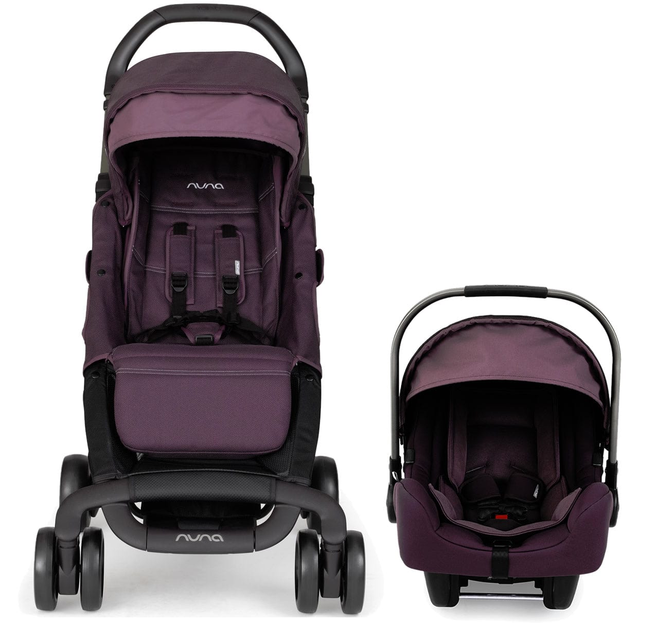 Nuna Pepp Dream Drape & Pipa Travel System - Blackberry