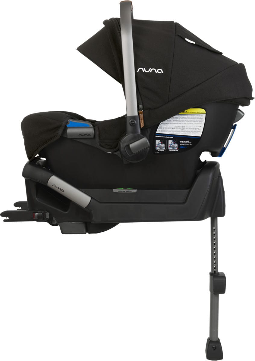Nuna Pipa Lightweight Infant Car Seat with Load Leg - Caviar - CF03501CVR